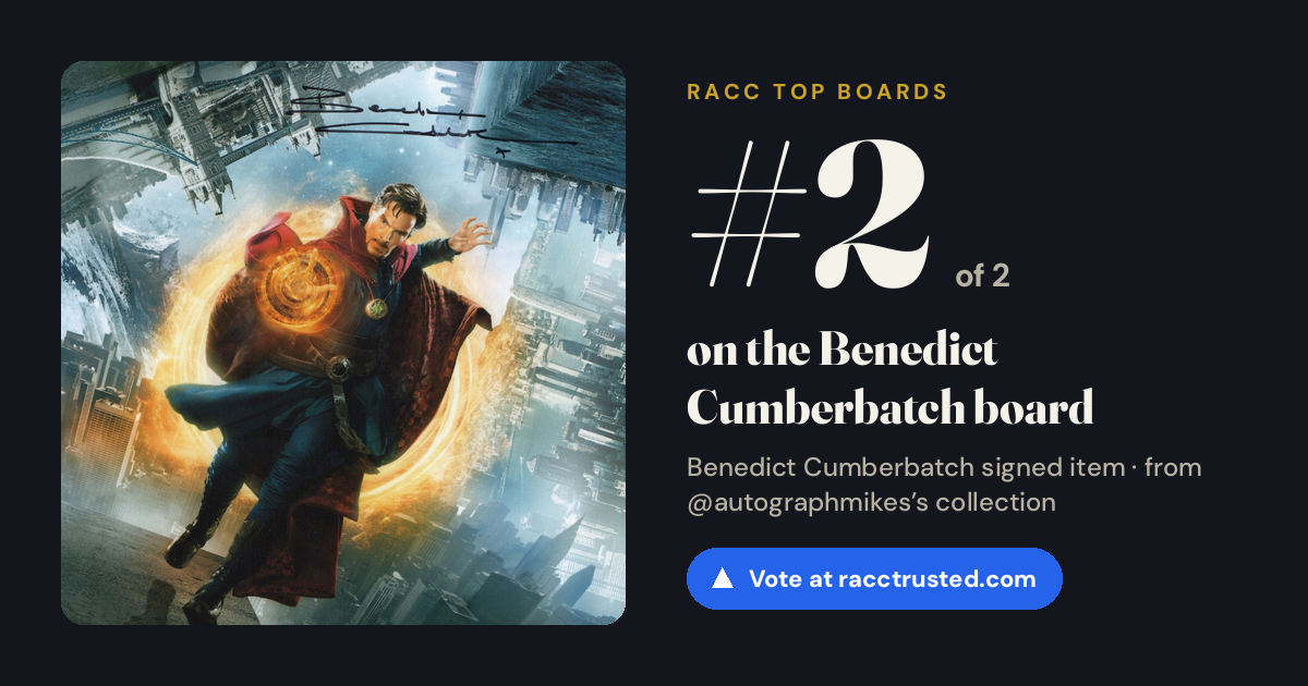 Share card: #2 of 2 on the Benedict Cumberbatch board