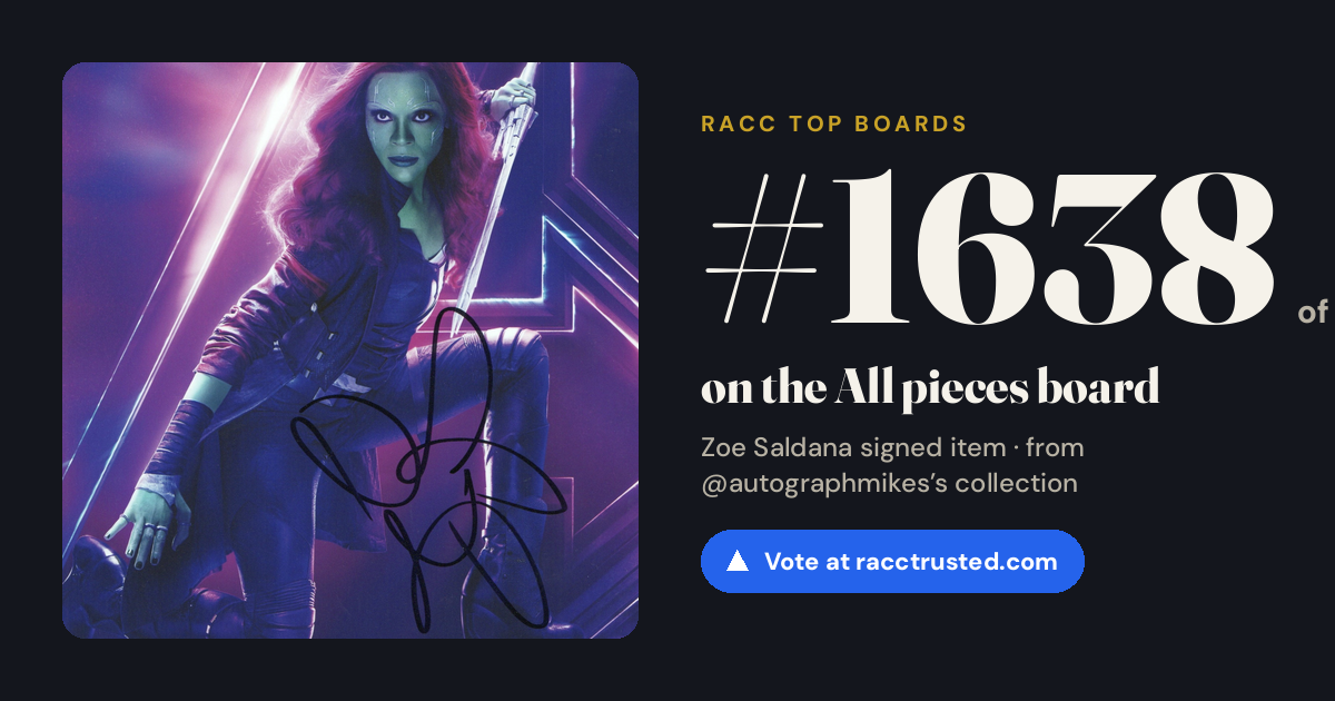 Share card: #1638 of 1670 on the All pieces board
