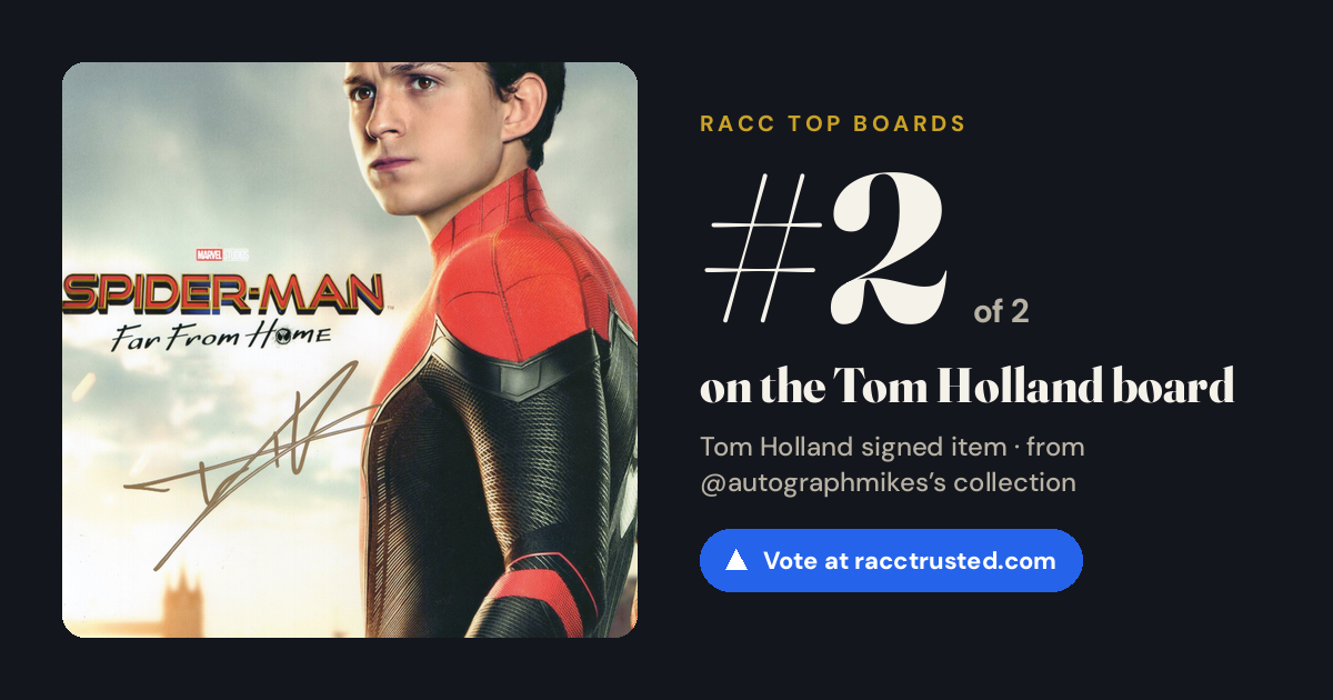 Share card: #2 of 2 on the Tom Holland board