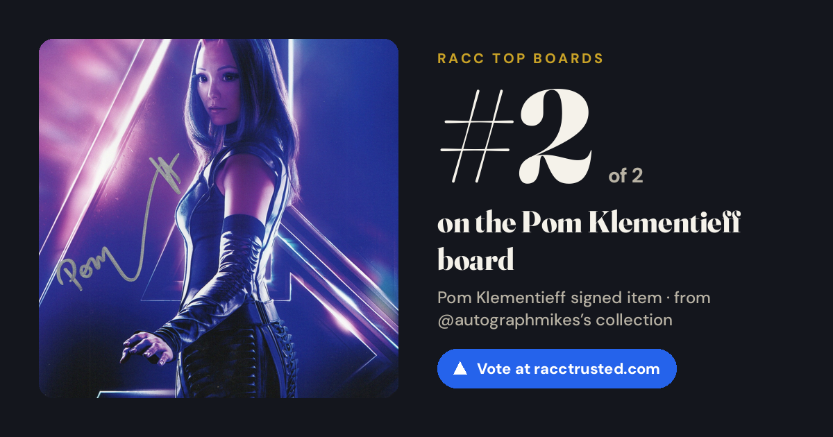 Share card: #2 of 2 on the Pom Klementieff board