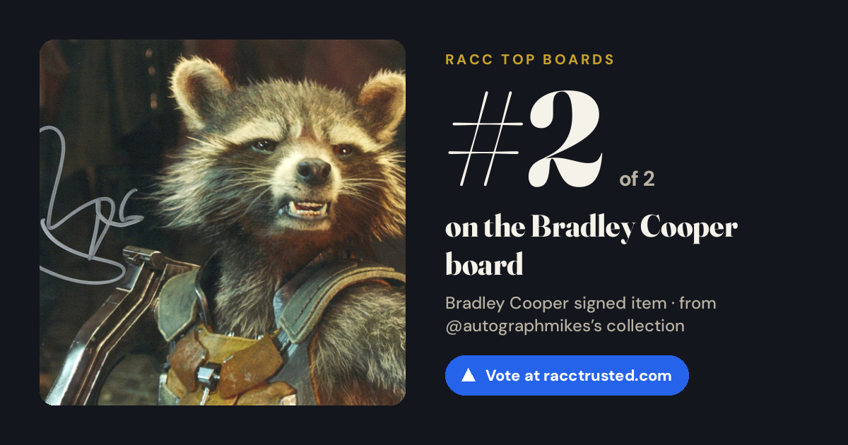 Share card: #2 of 2 on the Bradley Cooper board