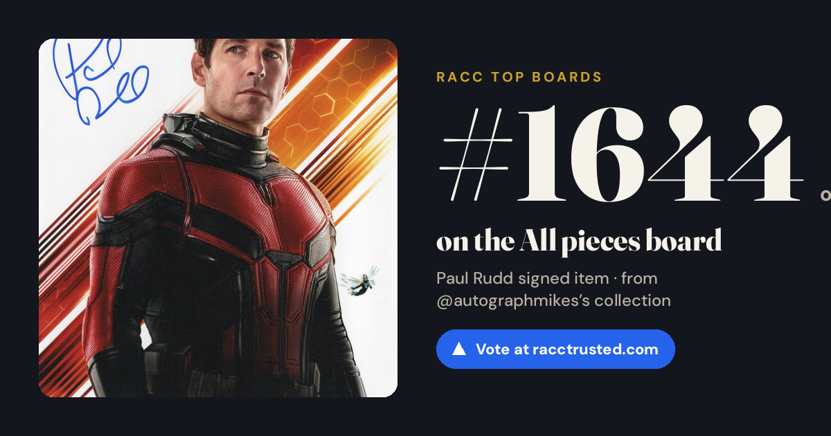 Share card: #1644 of 1670 on the All pieces board