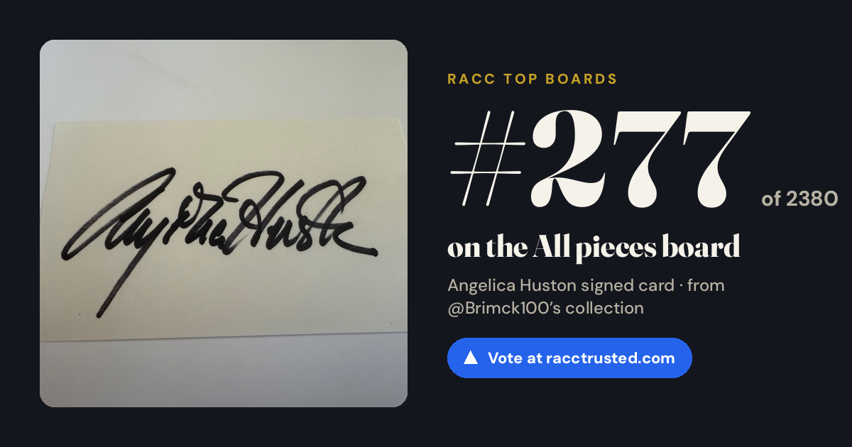 Share card: #277 of 2380 on the All pieces board