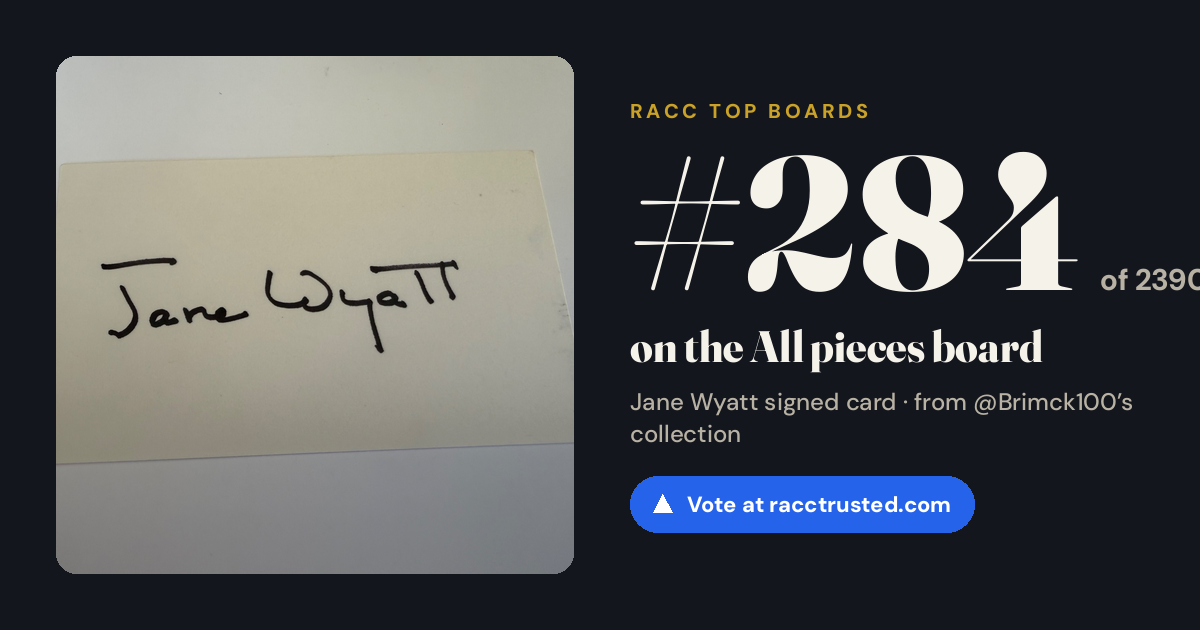 Share card: #284 of 2390 on the All pieces board