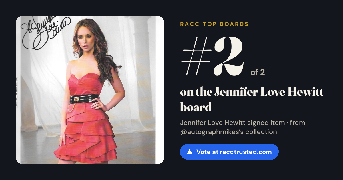 Share card: #2 of 2 on the Jennifer Love Hewitt board