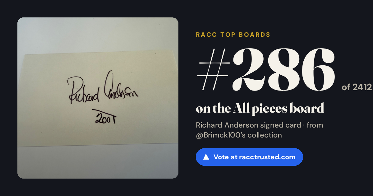 Share card: #286 of 2412 on the All pieces board