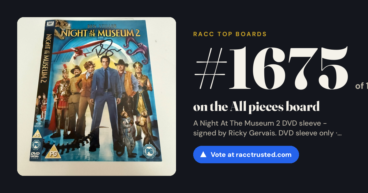 Share card: #1675 of 1729 on the All pieces board