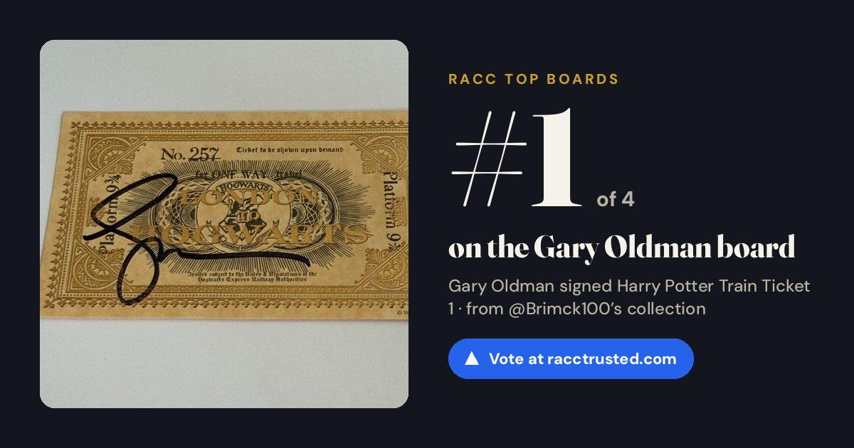 Share card: #1 of 4 on the Gary Oldman board