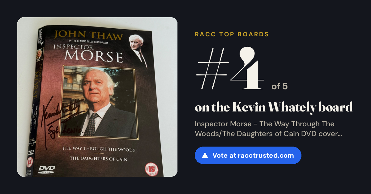 Share card: #4 of 5 on the Kevin Whately board