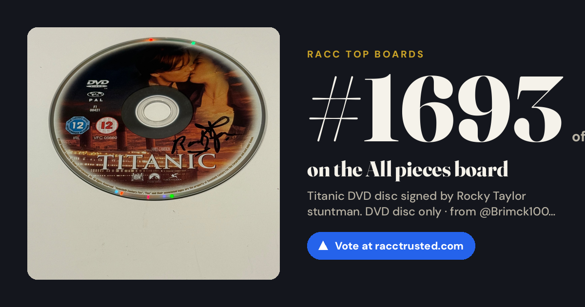 Share card: #1693 of 1730 on the All pieces board