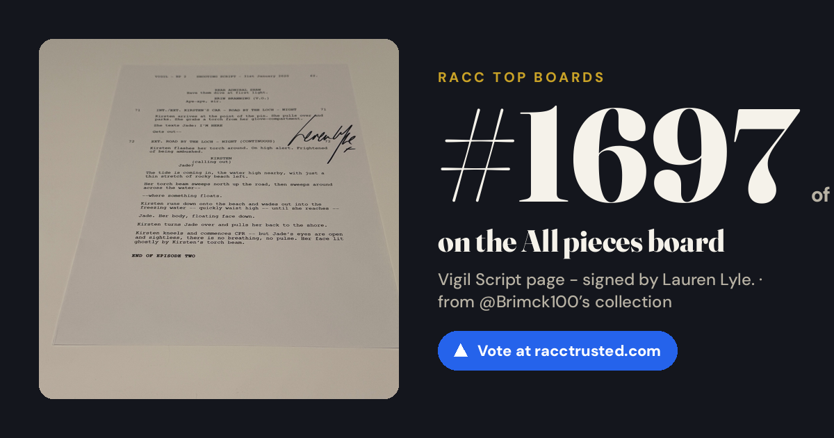 Share card: #1697 of 1729 on the All pieces board