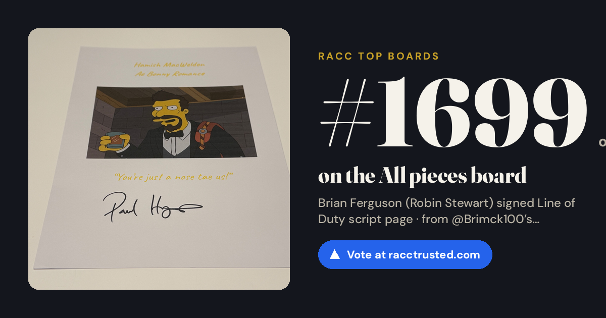 Share card: #1699 of 1732 on the All pieces board
