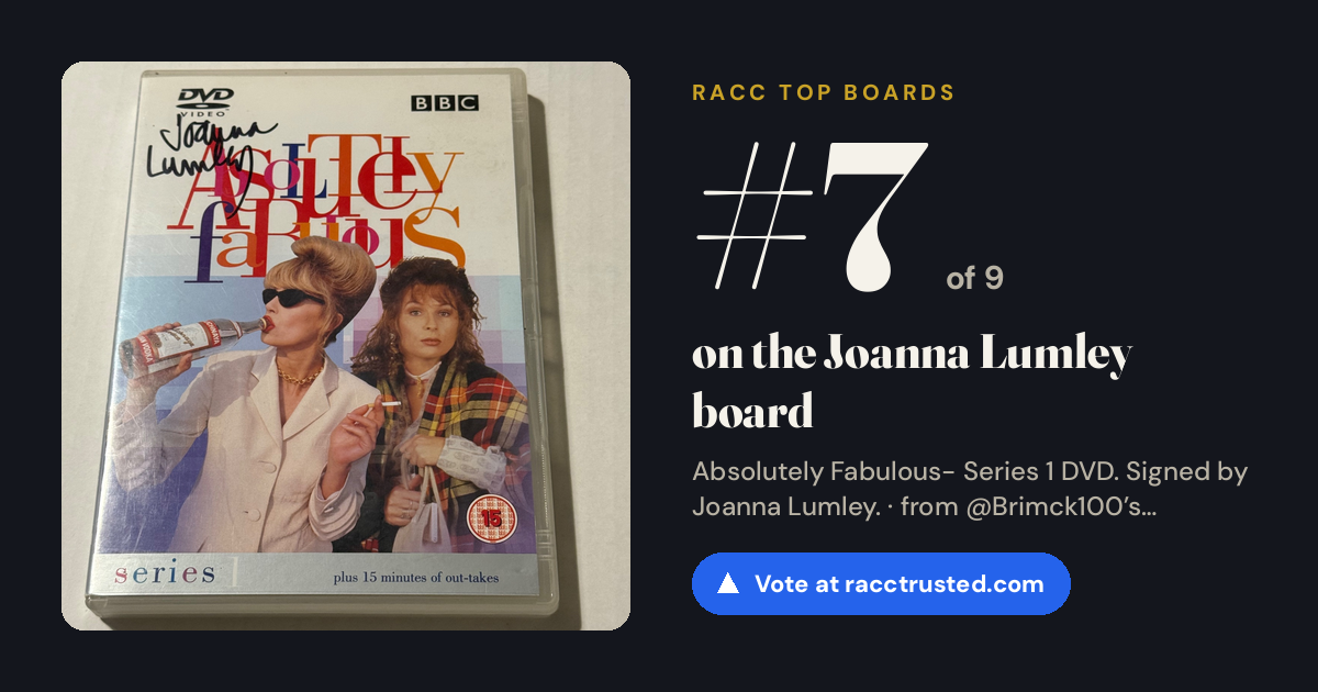 Share card: #7 of 7 on the Joanna Lumley board