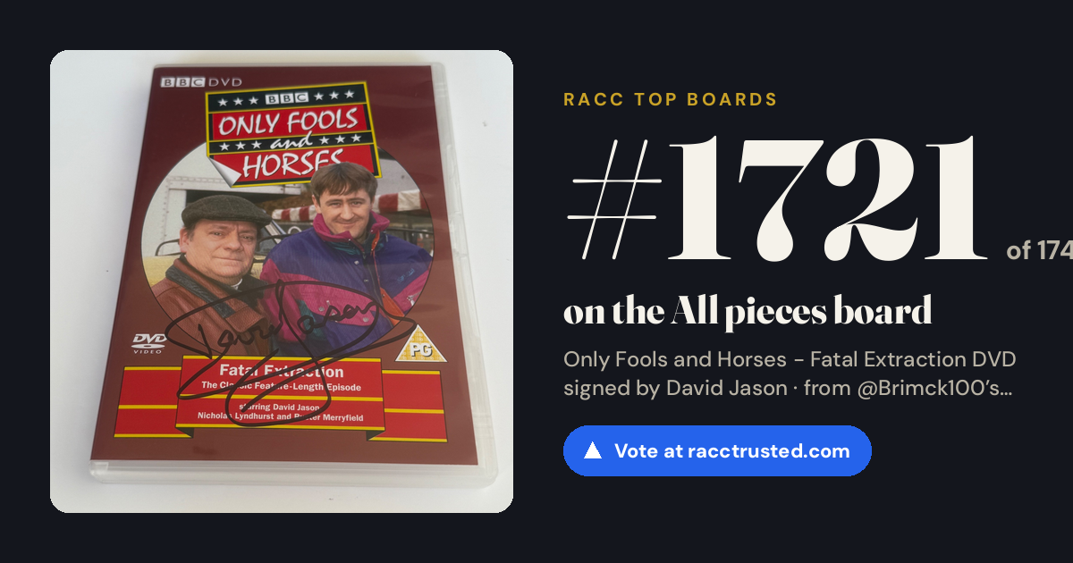 Share card: #1721 of 1730 on the All pieces board