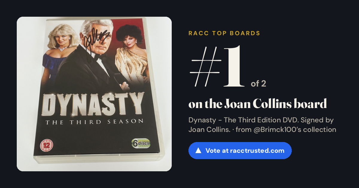 Share card: #1 of 2 on the Joan Collins board