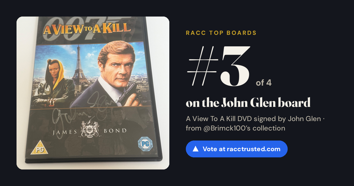 Share card: #3 of 4 on the John Glen board
