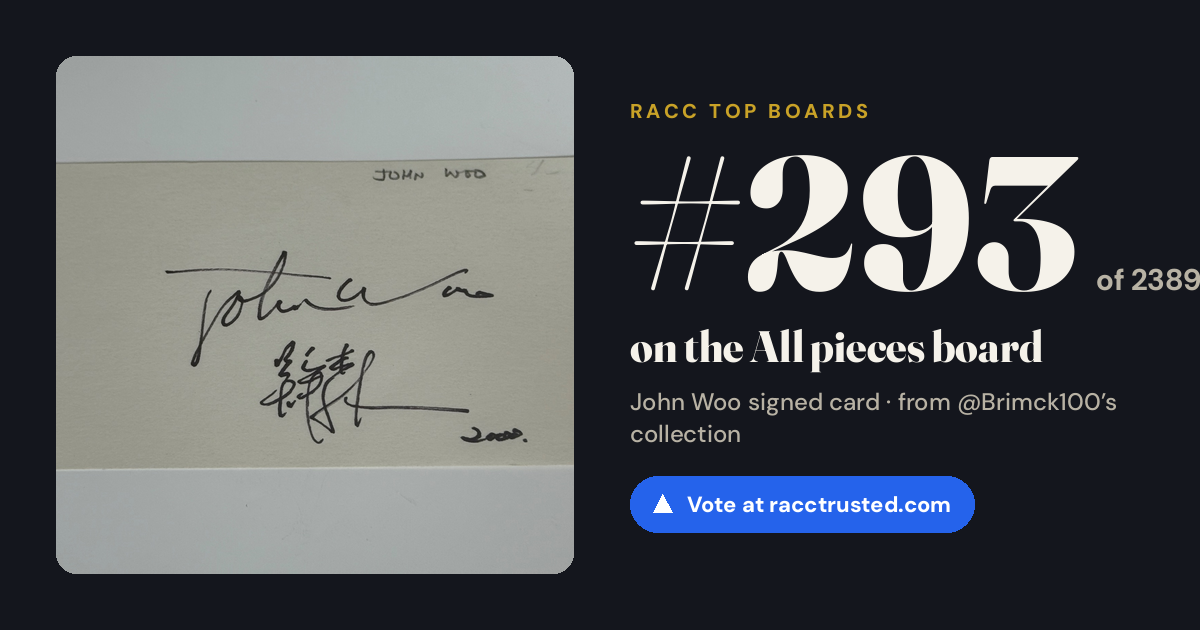 Share card: #293 of 2389 on the All pieces board