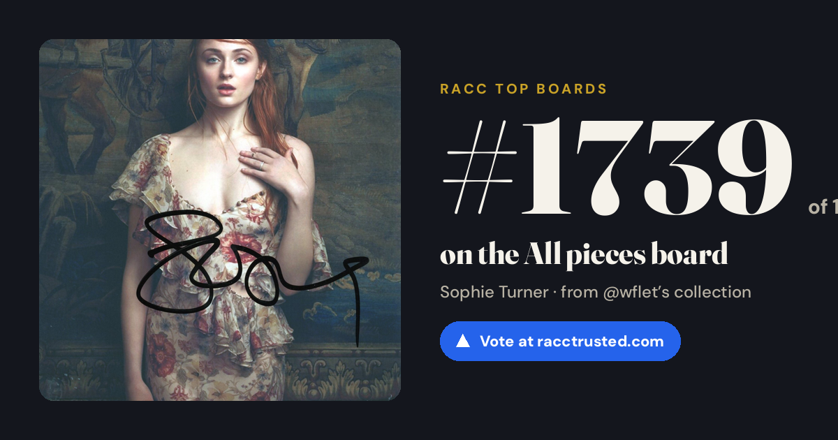 Share card: #1739 of 1743 on the All pieces board