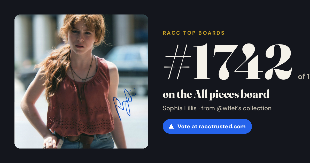 Share card: #1742 of 1743 on the All pieces board