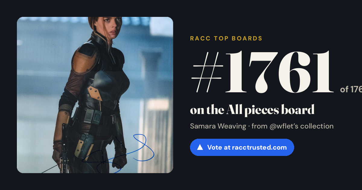 Share card: #1761 of 1766 on the All pieces board