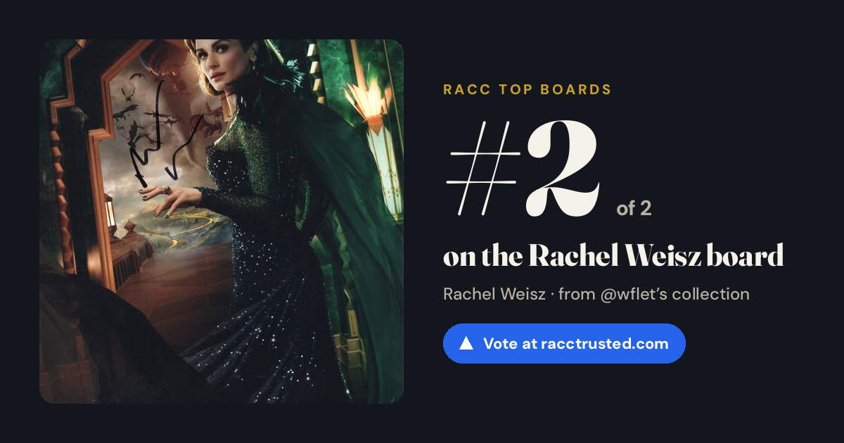 Share card: #2 of 2 on the Rachel Weisz board