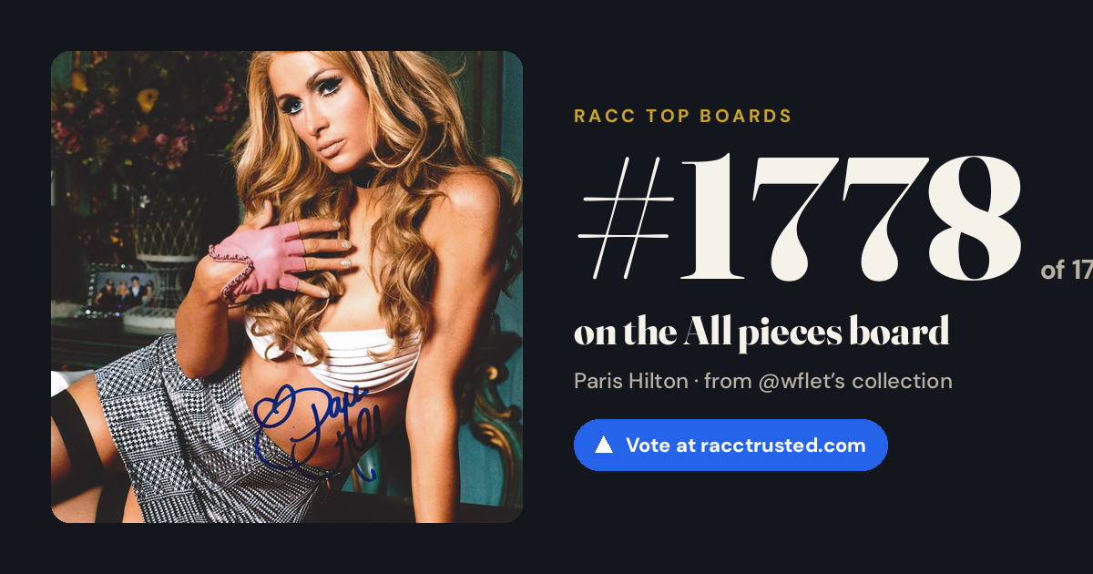 Share card: #1778 of 1779 on the All pieces board