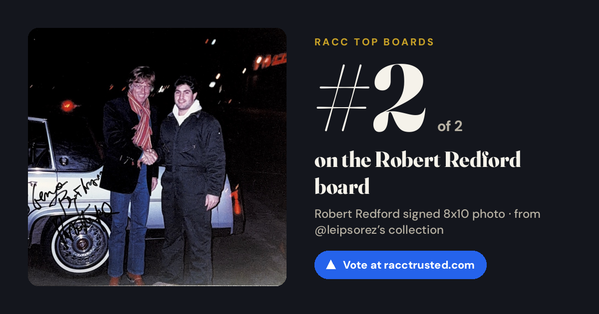 Share card: #2 of 2 on the Robert Redford board