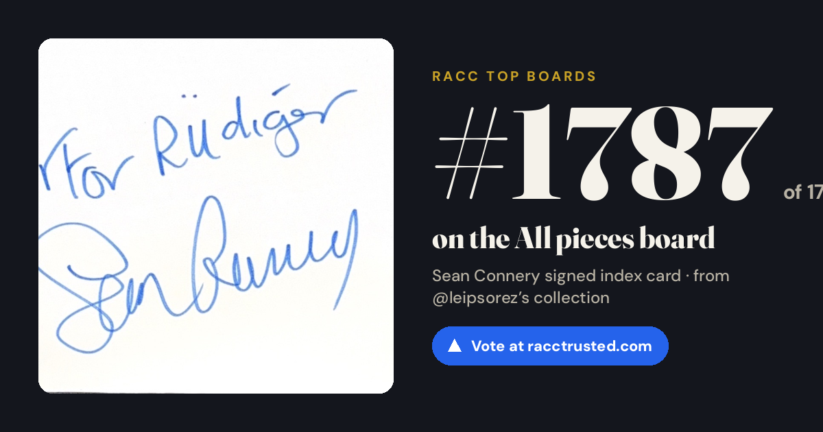 Share card: #1787 of 1790 on the All pieces board