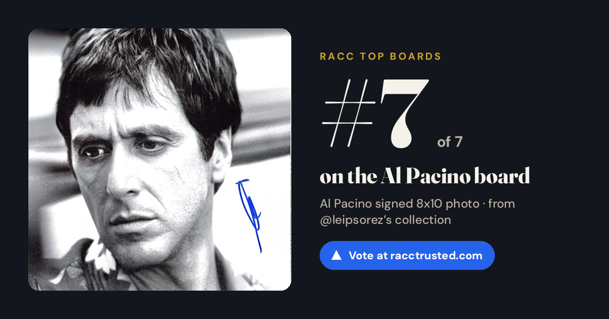 Share card: #7 of 7 on the Al Pacino board