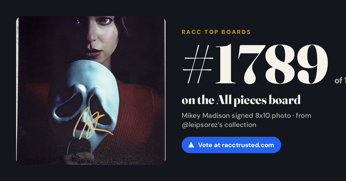 Share card: #1789 of 1790 on the All pieces board