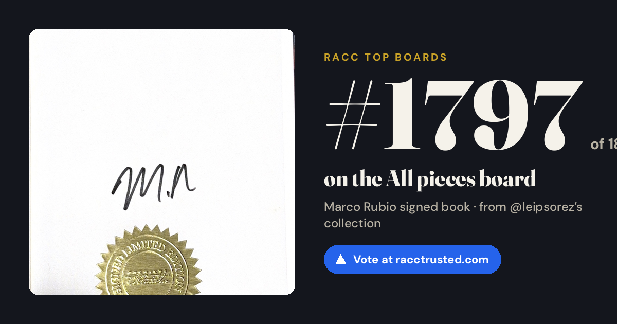 Share card: #1797 of 1799 on the All pieces board
