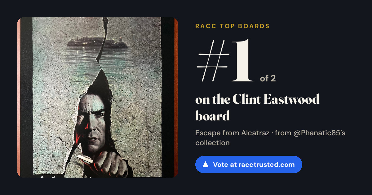 Share card: #1 of 2 on the Clint Eastwood board