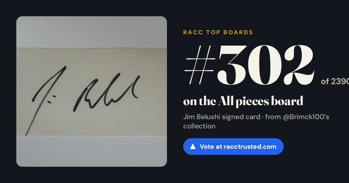 Share card: #302 of 2389 on the All pieces board