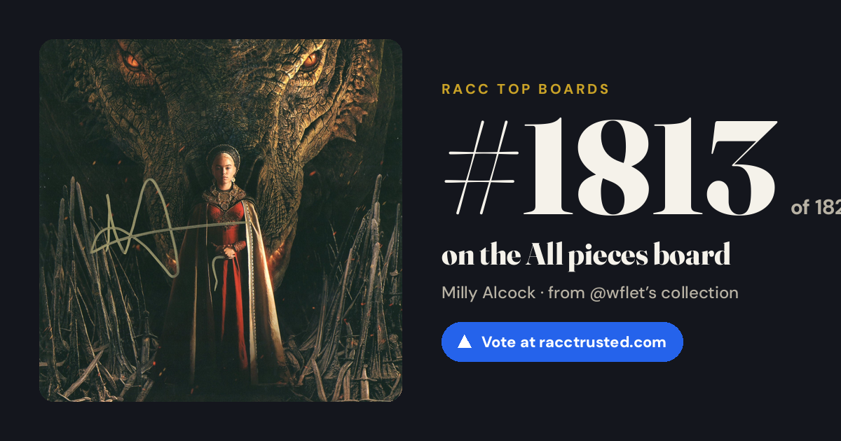 Share card: #1813 of 1818 on the All pieces board