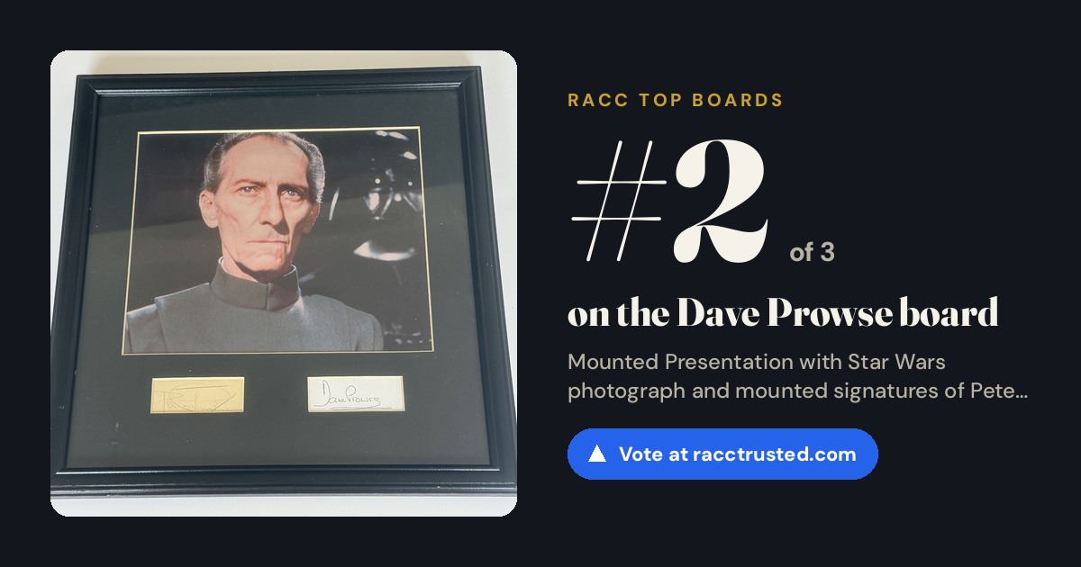 Share card: #2 of 3 on the Dave Prowse board