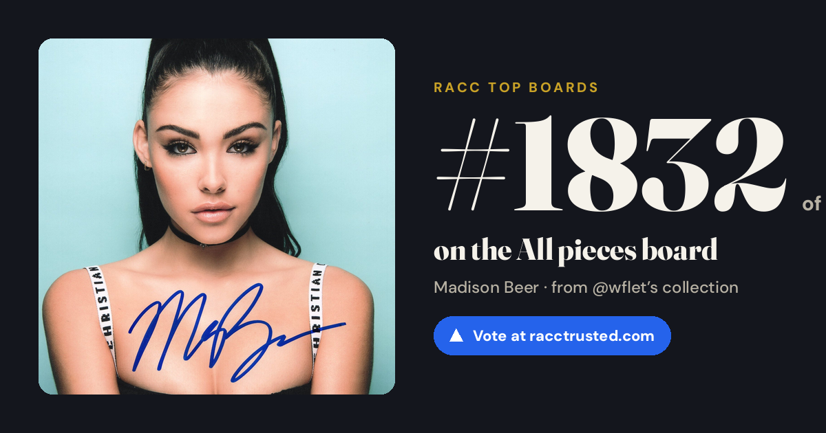 Share card: #1832 of 1834 on the All pieces board
