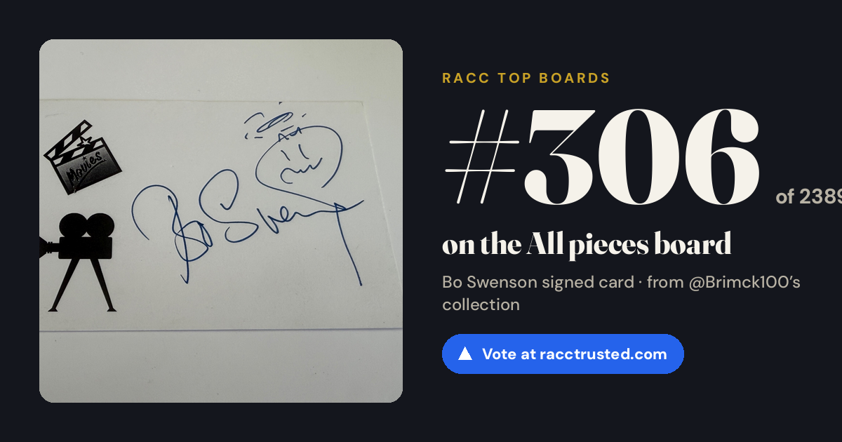 Share card: #306 of 2389 on the All pieces board