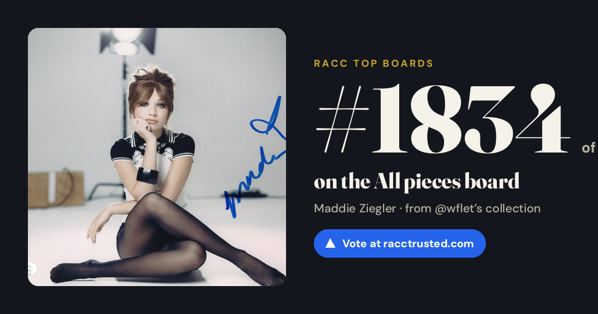 Share card: #1834 of 1834 on the All pieces board