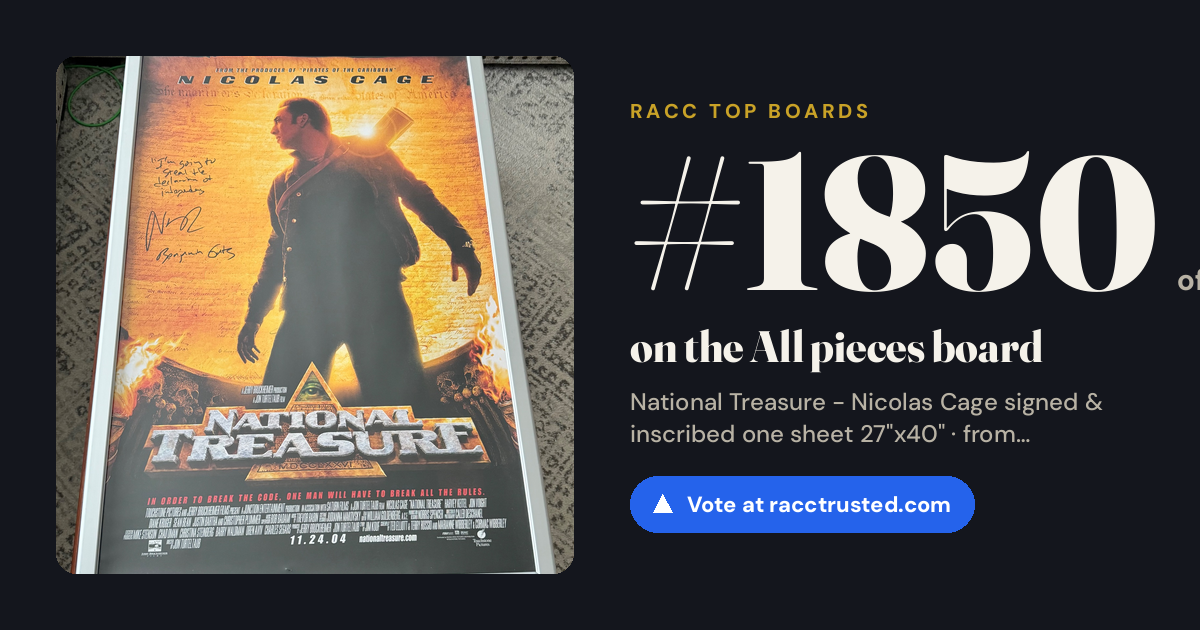 Share card: #1850 of 1851 on the All pieces board