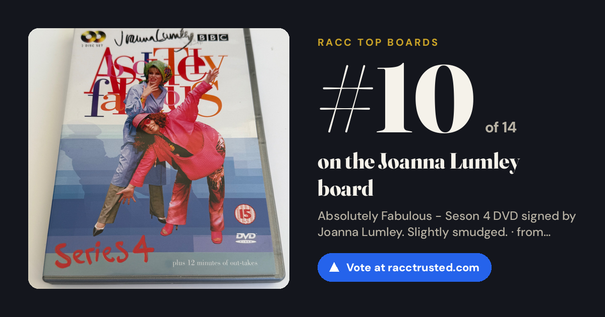 Share card: #10 of 14 on the Joanna Lumley board