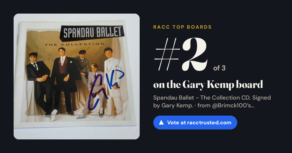 Share card: #2 of 3 on the Gary Kemp board
