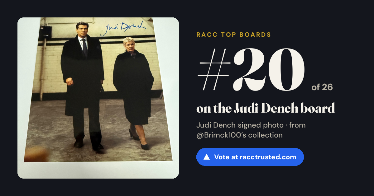 Share card: #20 of 26 on the Judi Dench board