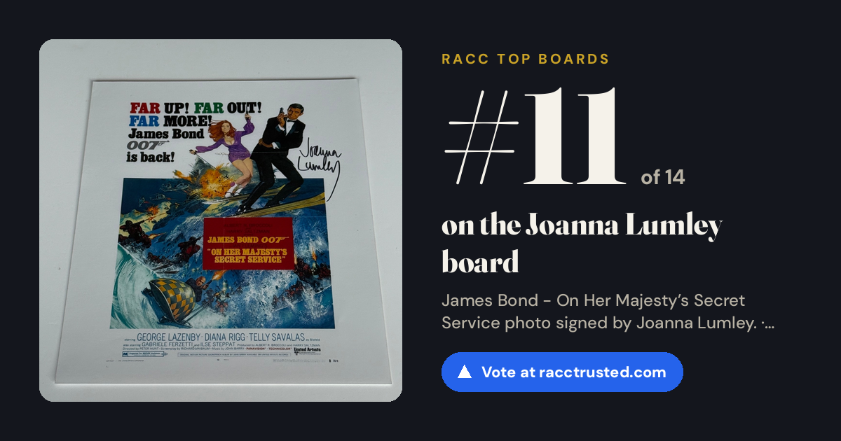 Share card: #11 of 14 on the Joanna Lumley board