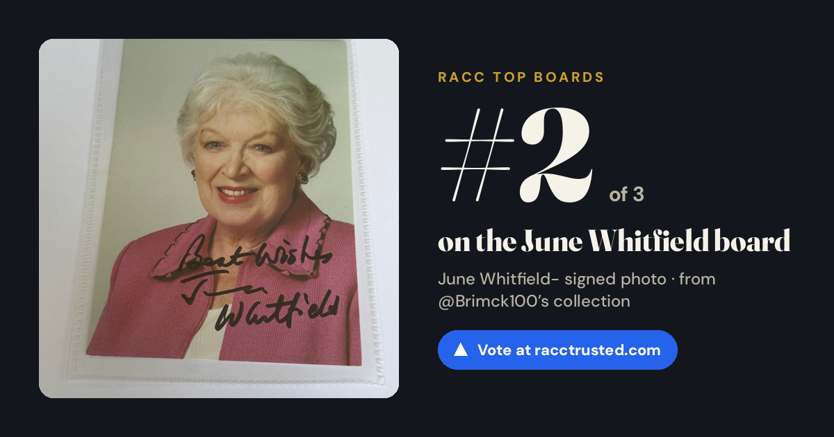 Share card: #2 of 3 on the June Whitfield board
