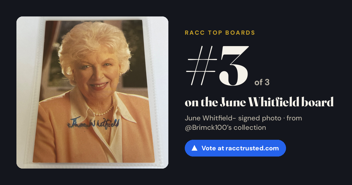 Share card: #3 of 3 on the June Whitfield board