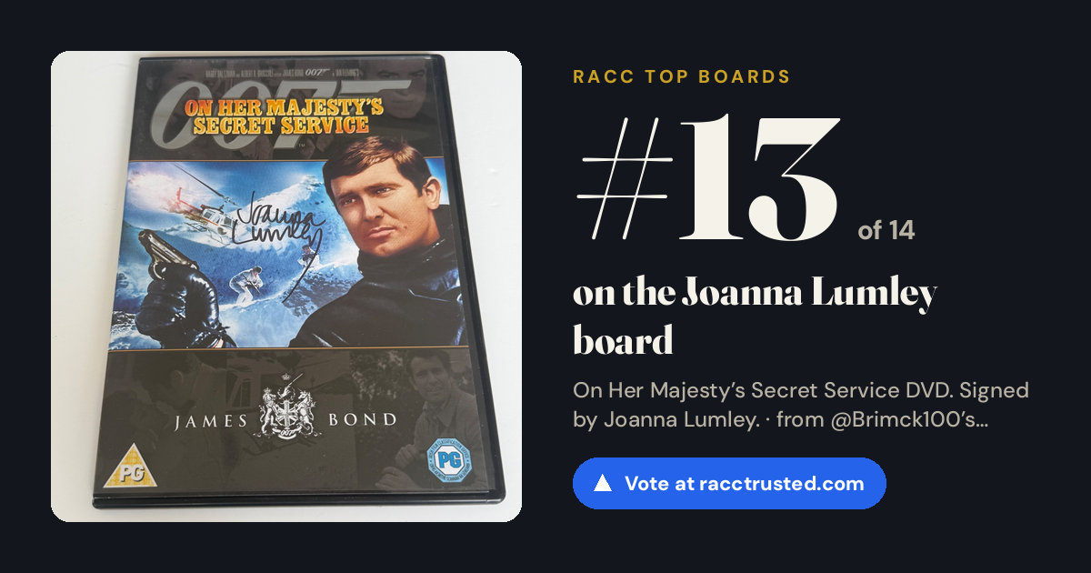 Share card: #13 of 14 on the Joanna Lumley board