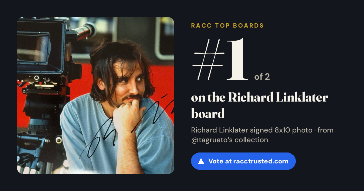 Share card: #1 of 2 on the Richard Linklater board