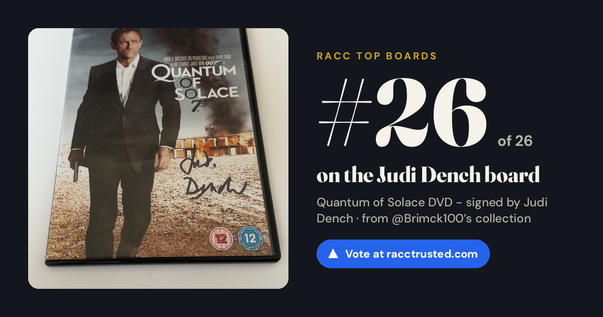 Share card: #26 of 26 on the Judi Dench board