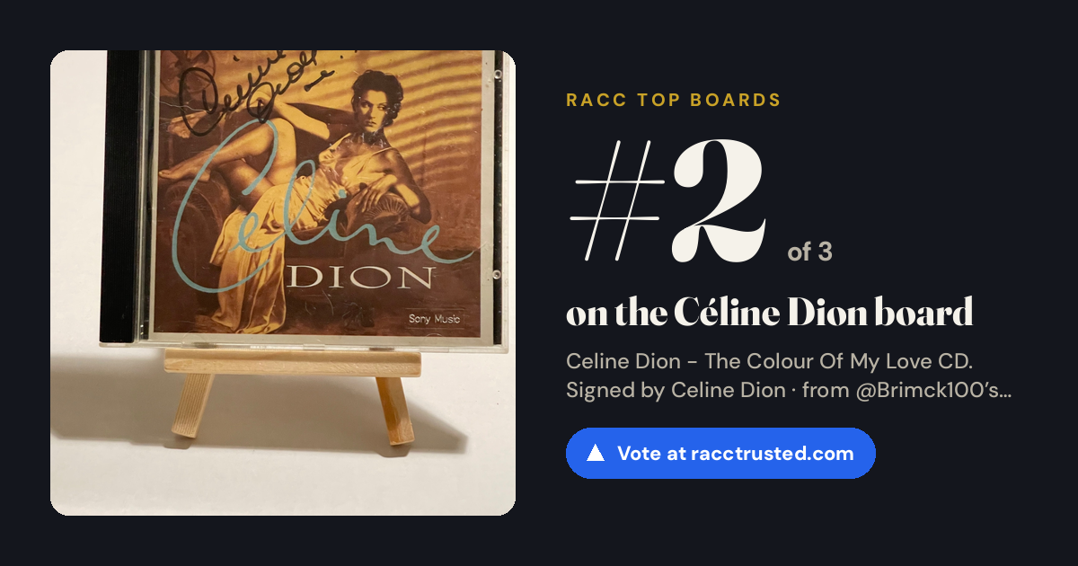 Share card: #2 of 3 on the Céline Dion board