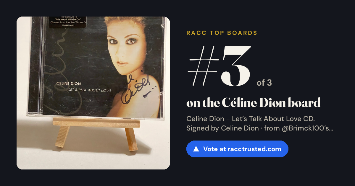 Share card: #3 of 3 on the Céline Dion board